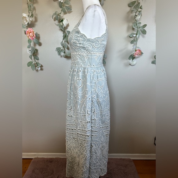 Sea NY Blaire Eyelet Sleeveless Dress in Blue - Picture 14 of 16